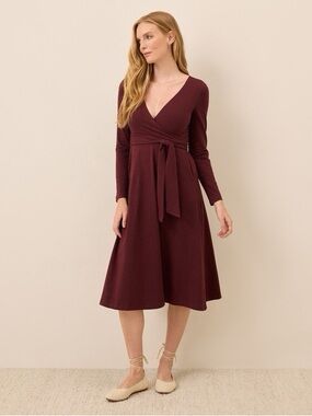pact long sleeve dress Pact Paisley Frill Sleeve Mini Dress